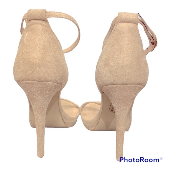 Boohoo beige suede strappy heels - Picture 3 of 4
